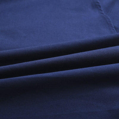 Marineblaues, langärmliges Vintage-Kleid