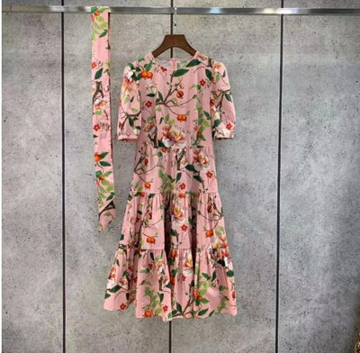 Rosa Vintage Hochzeitskleid