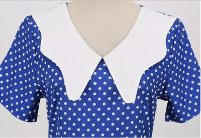 Vintage Marineblaues Hochzeitskleid