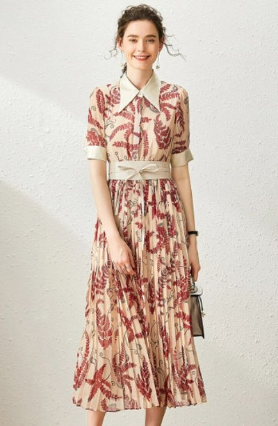 Rosa modernes Vintage-Kleid