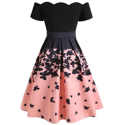 Schmetterling Vintage Kleid