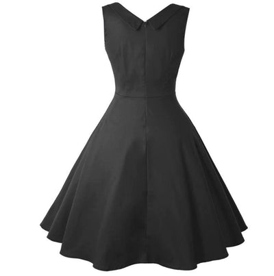 Schwarzes Vintage-Kleid