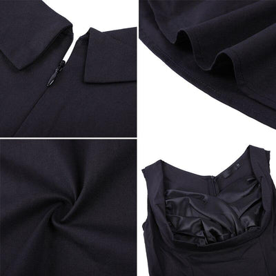 Schwarzes Vintage-Kleid