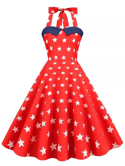 USA Heart Pin Up Vintage Kleid