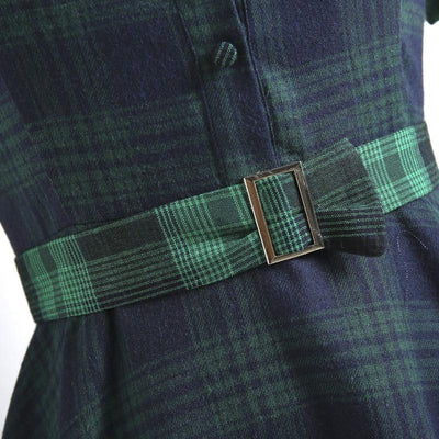 Vintage-Kleid mit Pin-Up-Business-Kragen