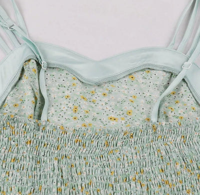 Vintage-Pin-Up-Kleid mit Blumendruck