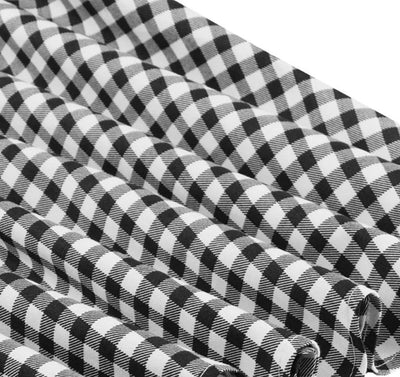 Vintage Kariertes Pin-Up-Kleid Schwarz