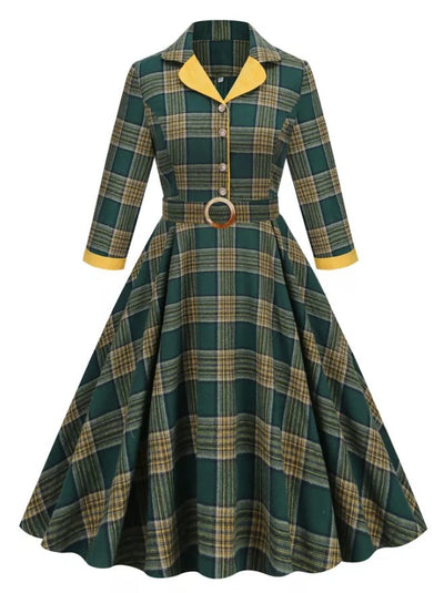 Plissiertes Vintage-Kleid