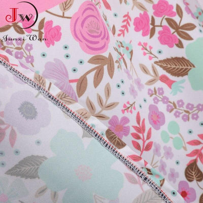 Vintage Prinzessin Rosa Blumen Kleid