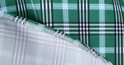 Grün-schwarz gestreiftes Vintage-Kleid