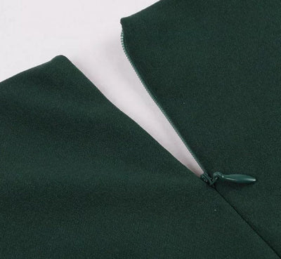 Vintage Grünes Empfangskleid