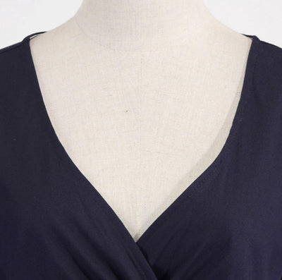 Vintage 50er Jahre Rockabilly Kleid Marineblau