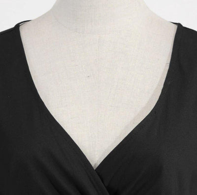 Vintage 50er Jahre Rockabilly Kleid Schwarz