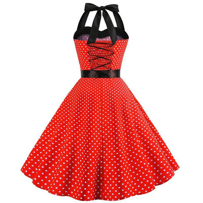 Rotes Vintage-Kleid