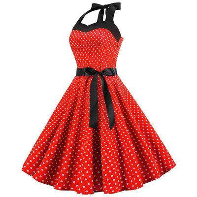 Rotes Vintage-Kleid