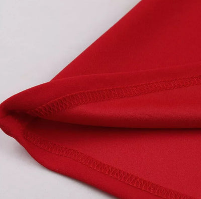 Leidenschaftliches rotes Vintage-Kleid