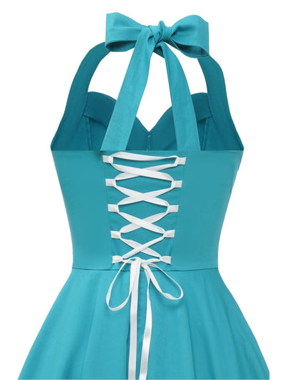 Vintage Sexy Pin-Up-Sky-Kleid