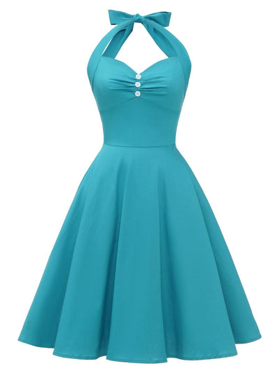 Vintage Sexy Pin-Up-Sky-Kleid