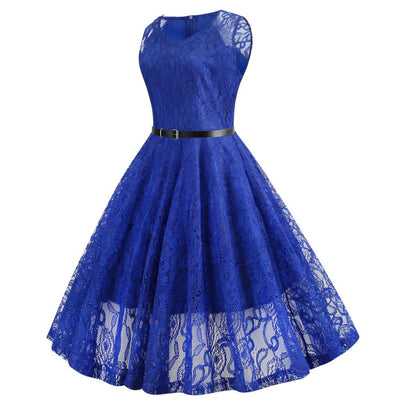Vintage Trapezkleid Blau