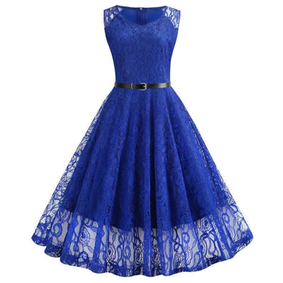 Vintage Trapezkleid Blau