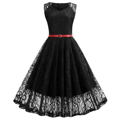 Vintage Trapezkleid Schwarz