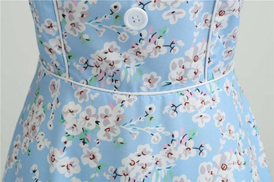 Vintage 1950 Himmelblaues Kleid