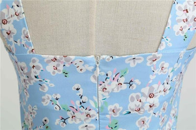 Vintage 1950 Himmelblaues Kleid