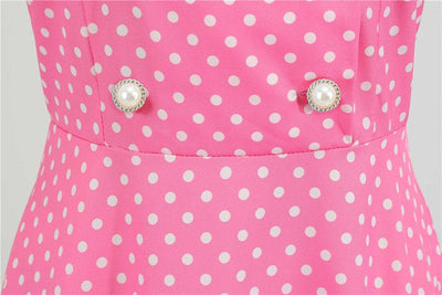 Rosa 50er Jahre Swingkleid