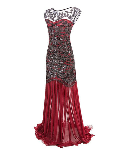 Vintage 1920er Jahre Flapper Kleid Rot