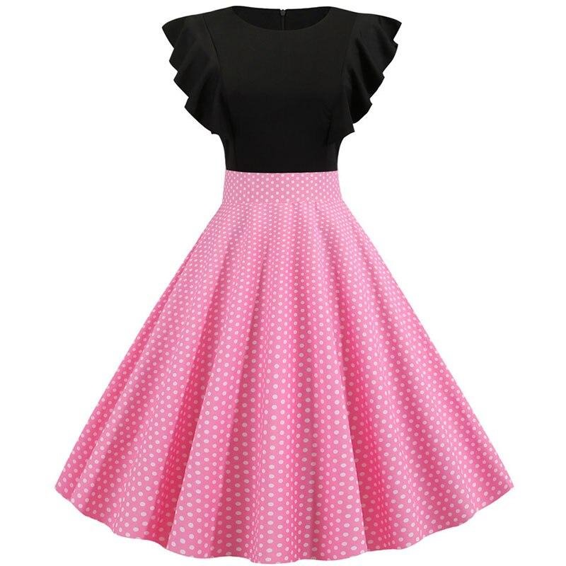 Rockabilly-Kleid mit Flügelärmeln