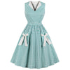 Gingham-Rockabilly-Kleid