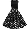 Gepunktetes Rockabilly-Kleid