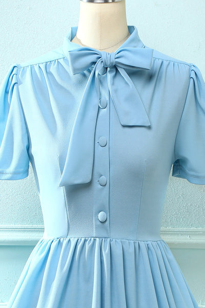 50er Jahre Vintage Blaues Kleid