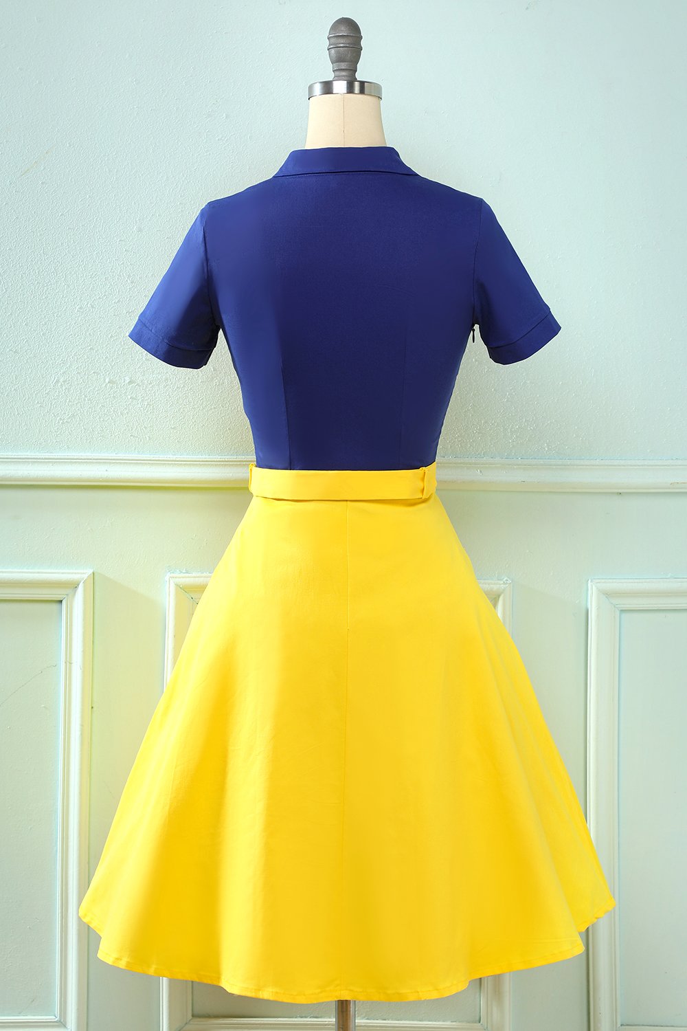 Vintage Trapezkleid Reverskragen