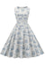 Vintage 50er Jahre Kleid mit Blumendruck