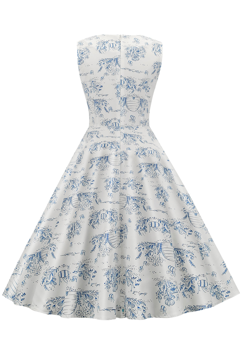 Vintage 50er Jahre Kleid mit Blumendruck