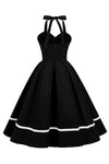 Vintage 50er Jahre Pin-Up-Kleid mit V-Ausschnitt