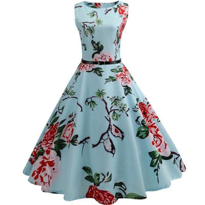 Vintage-Blumenkleid