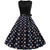 Gepunktetes Rockabilly-Kleid