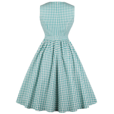 Gingham-Rockabilly-Kleid