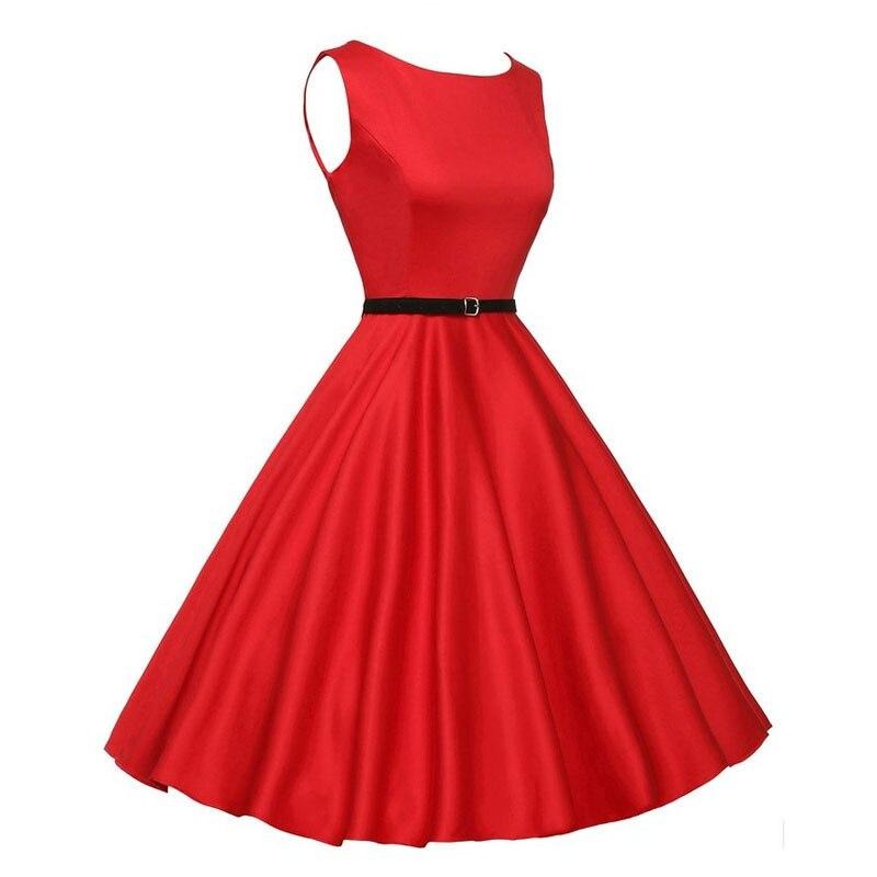 Rotes Rockabilly-Kleid