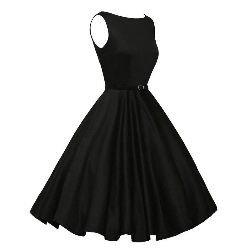 Schwarzes Rockabilly-Kleid