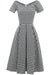 Vintage kariertes Midikleid