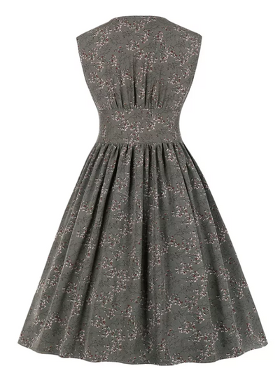 Vintage Kleid 50 Grau