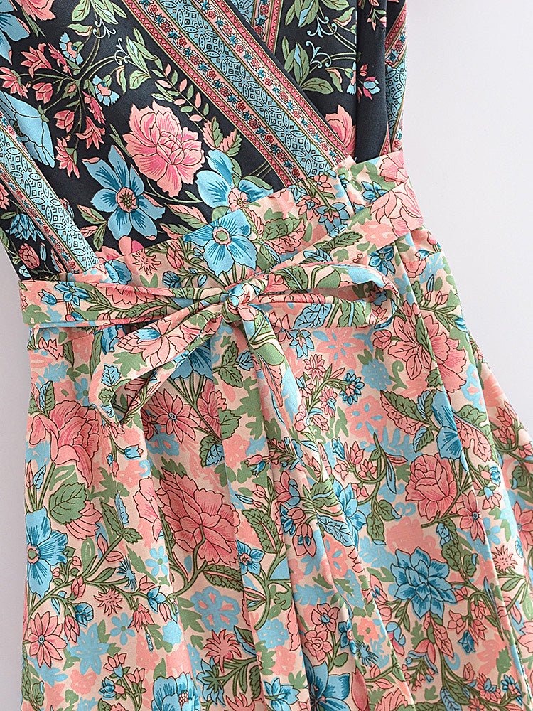Grünes 70er-Jahre-Kleid