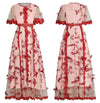 40er Jahre Vintage Blumenkleid