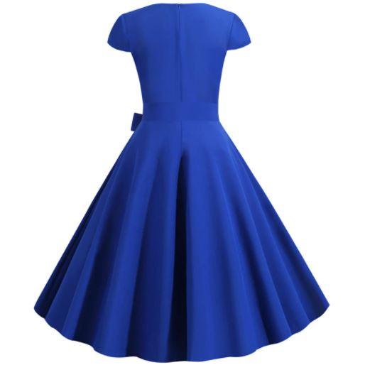Vintage 50er Jahre Kleid Blau