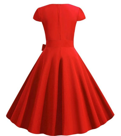 Rotes Vintage 50er Jahre Kleid