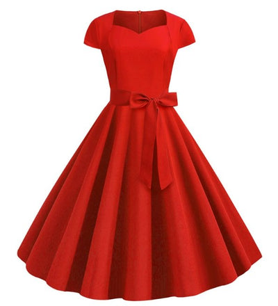 Rotes Vintage 50er Jahre Kleid