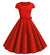 Rotes Vintage 50er Jahre Kleid